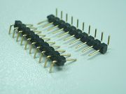 Pin -Header- Strips-Single/Double row with round contact 2.54mm pitch-Right angle 